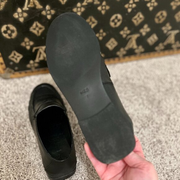 Marks & Spencers Black Ruched Loafers - Picture 5 of 6